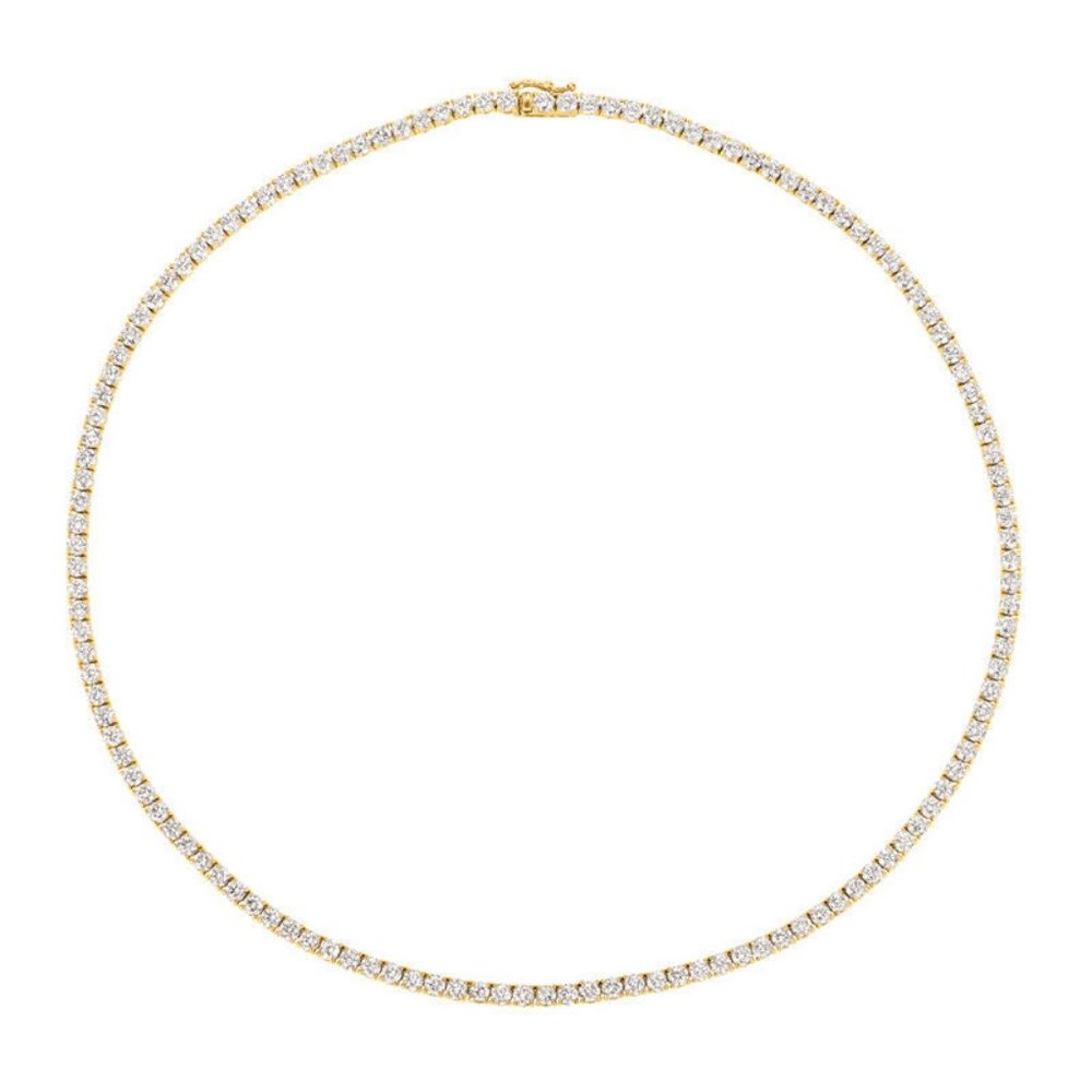 6.00 Carat Natural Diamond Tennis Necklace